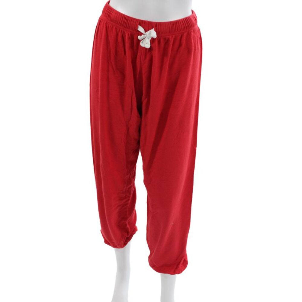 Splits59 Unisex Red Cotton Jogger Sweatpants Drawstring Size M